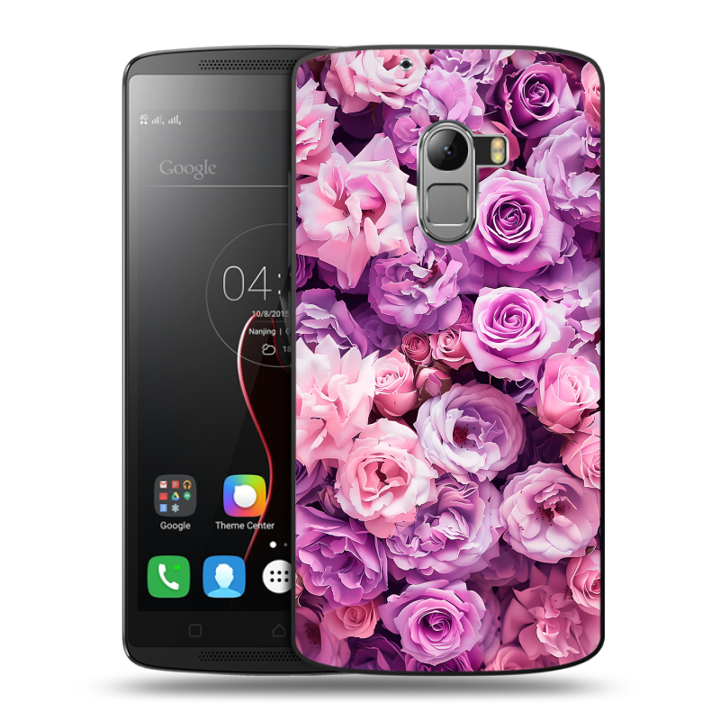 Силиконовый чехол на Lenovo A7010 с принтом лавандовые розы Силиконовый чехол на Lenovo A7010 с принтом лавандовые розы