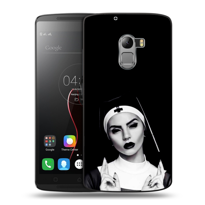 Силиконовый чехол на Lenovo A7010 с принтом монашка Силиконовый чехол на Lenovo A7010 с принтом монашка