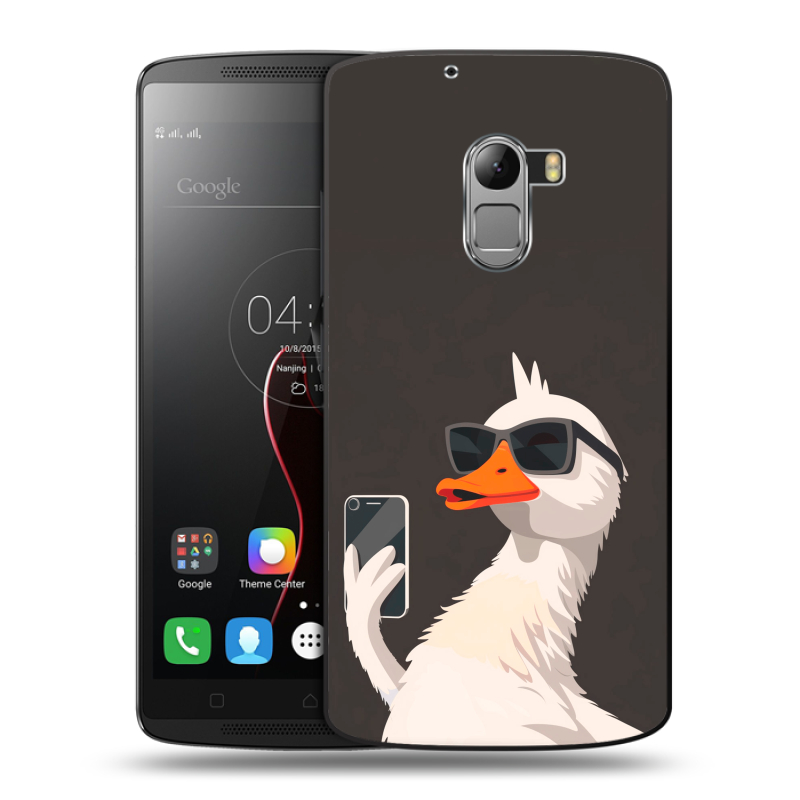 Силиконовый чехол на Lenovo A7010 с принтом утка в очках Силиконовый чехол на Lenovo A7010 с принтом утка в очках
