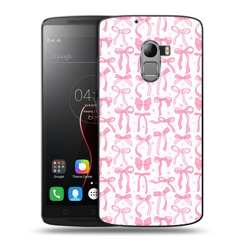 Пластиковый чехол на Lenovo A7010 с принтом Розовые бантики Пластиковый чехол на Lenovo A7010 с принтом Розовые бантики