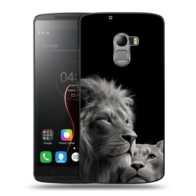 Силиконовый чехол на Lenovo A7010 с принтом Лев кошки Силиконовый чехол на Lenovo A7010 с принтом Лев кошки