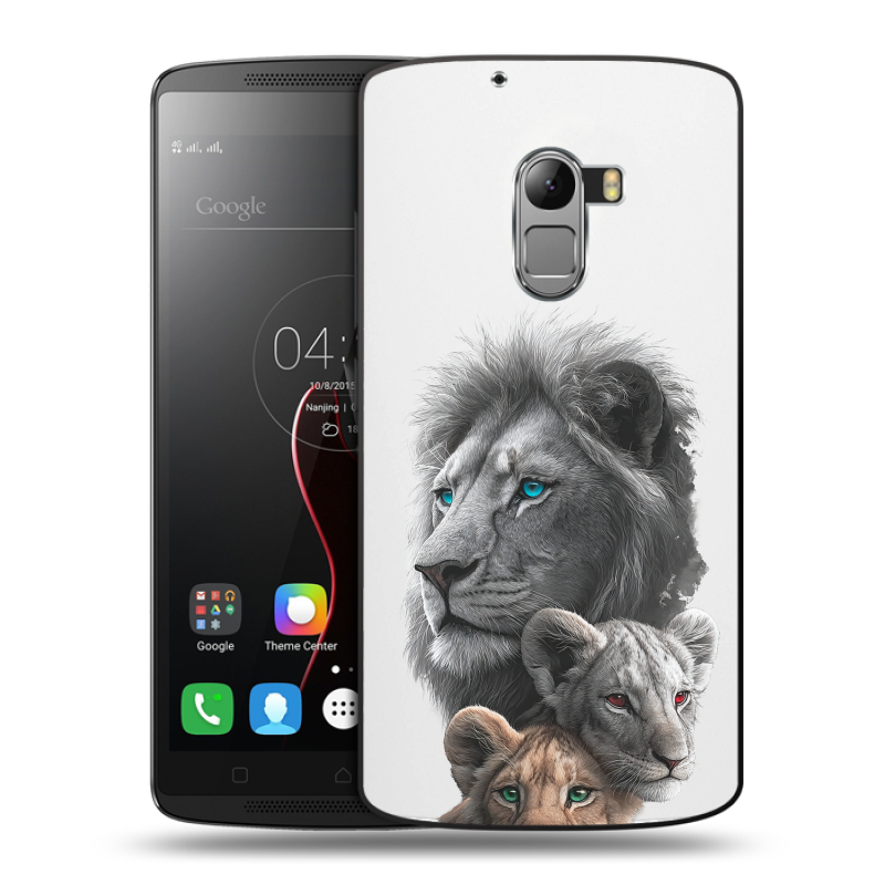 Силиконовый чехол на Lenovo A7010 с принтом Львы Силиконовый чехол на Lenovo A7010 с принтом Львы