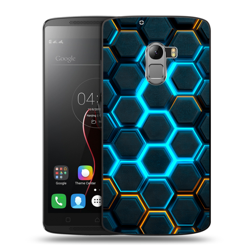 Силиконовый чехол на Lenovo A7010 с принтом Неоновые соты Силиконовый чехол на Lenovo A7010 с принтом Неоновые соты
