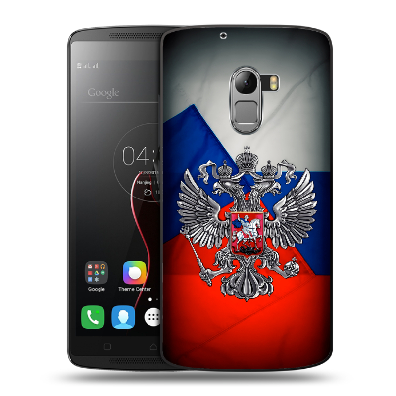 Пластиковый чехол на Lenovo A7010 с принтом Флаг России Пластиковый чехол на Lenovo A7010 с принтом Флаг России