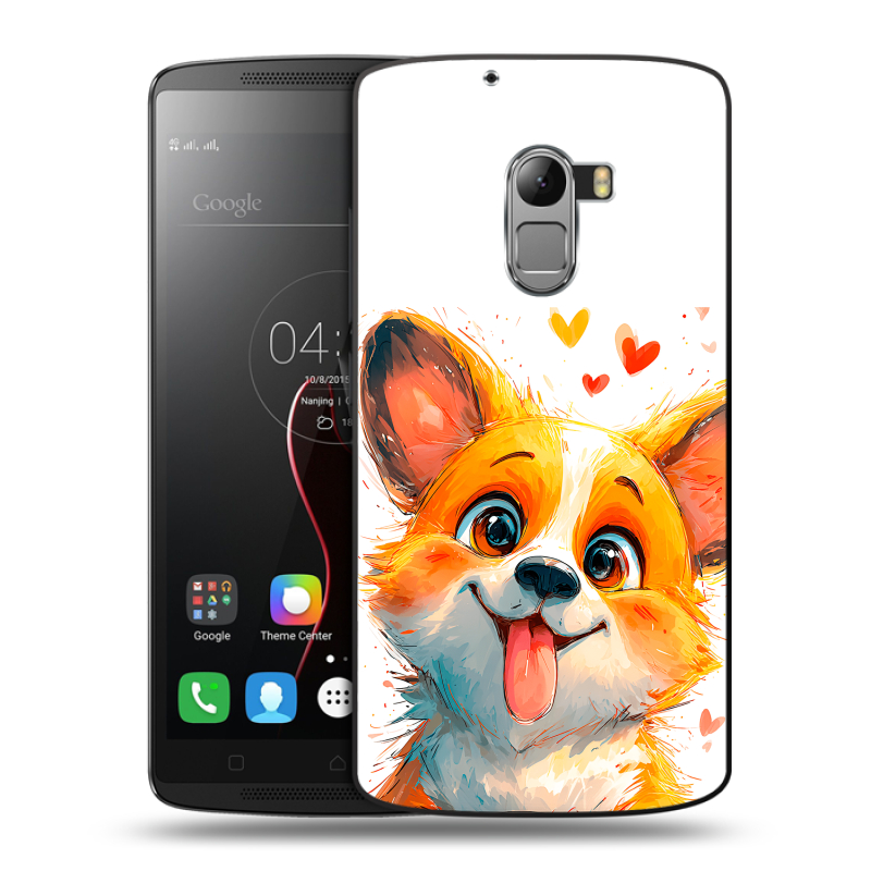 Пластиковый чехол на Lenovo A7010 с принтом корги Пластиковый чехол на Lenovo A7010 с принтом корги