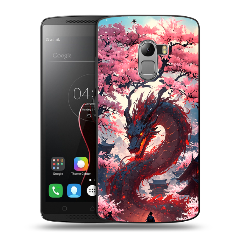 Силиконовый чехол на Lenovo A7010 с принтом Дракон Японский Силиконовый чехол на Lenovo A7010 с принтом Дракон Японский