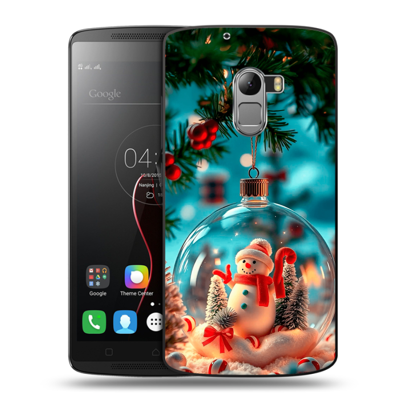 Силиконовый чехол на Lenovo A7010 с принтом Новый год Силиконовый чехол на Lenovo A7010 с принтом Новый год