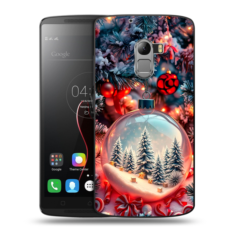 Силиконовый чехол на Lenovo A7010 с принтом Новый год Силиконовый чехол на Lenovo A7010 с принтом Новый год