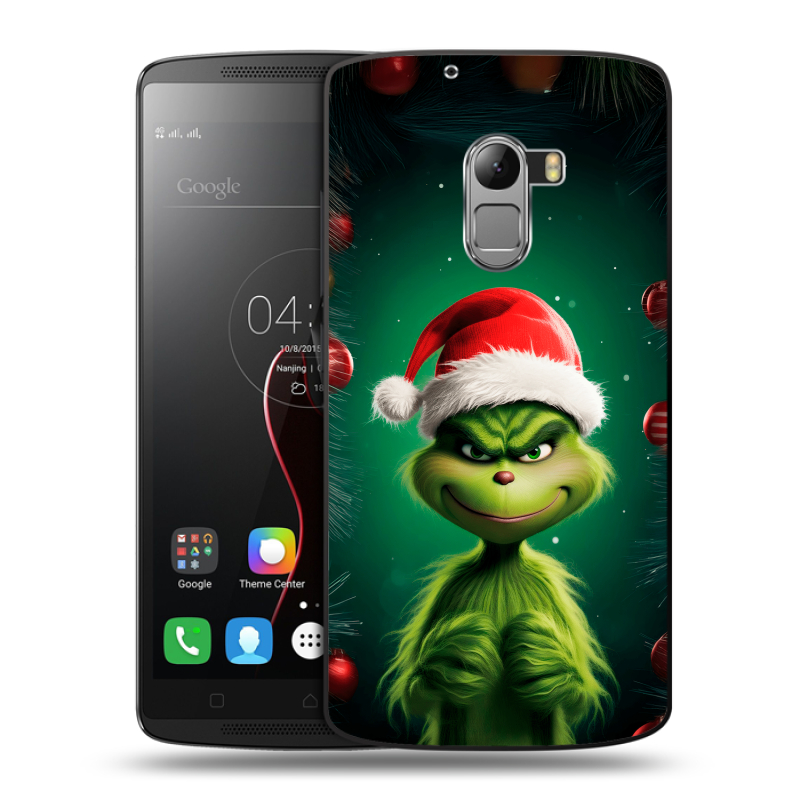 Силиконовый чехол на Lenovo A7010 с принтом Гринч Новый год Рождество Силиконовый чехол на Lenovo A7010 с принтом Гринч Новый год Рождество