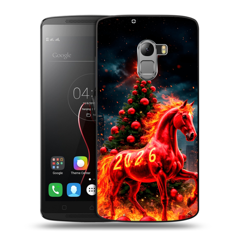 Силиконовый чехол на Lenovo A7010 с принтом Новый год Силиконовый чехол на Lenovo A7010 с принтом Новый год
