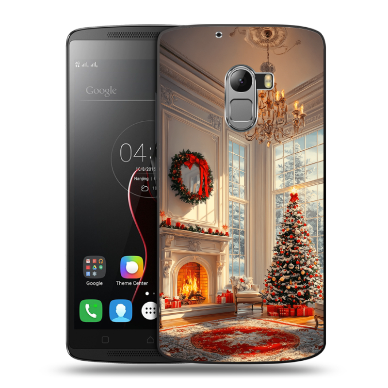 Силиконовый чехол на Lenovo A7010 с принтом Новый год Силиконовый чехол на Lenovo A7010 с принтом Новый год