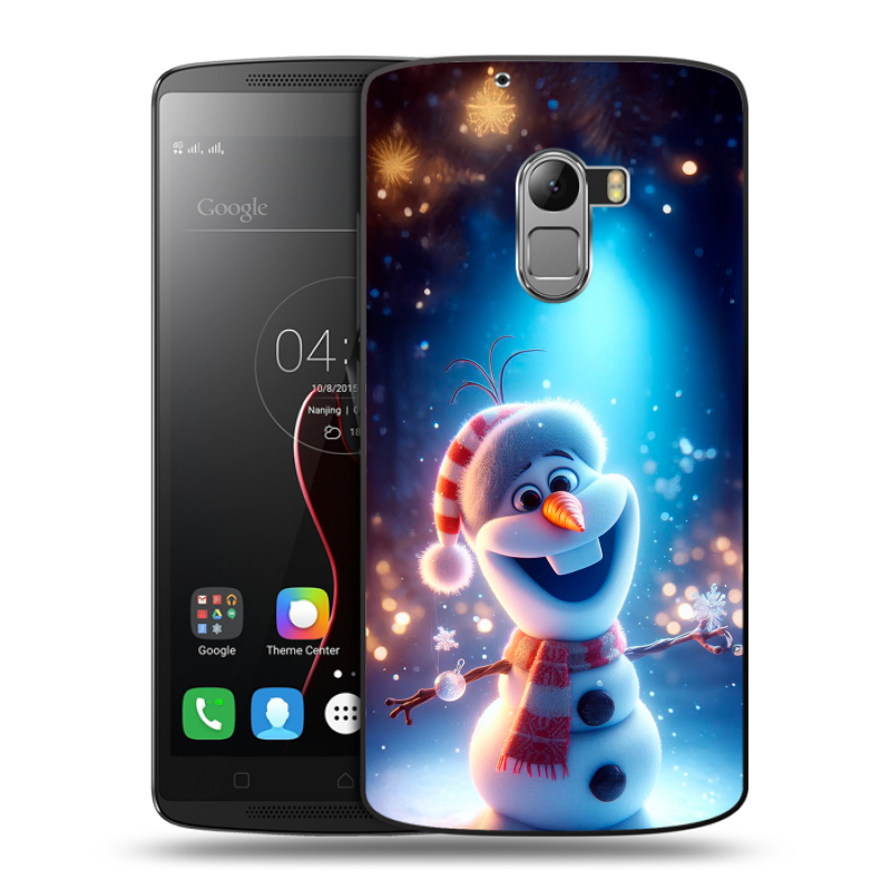 Силиконовый чехол на Lenovo A7010 с принтом Новый год Силиконовый чехол на Lenovo A7010 с принтом Новый год