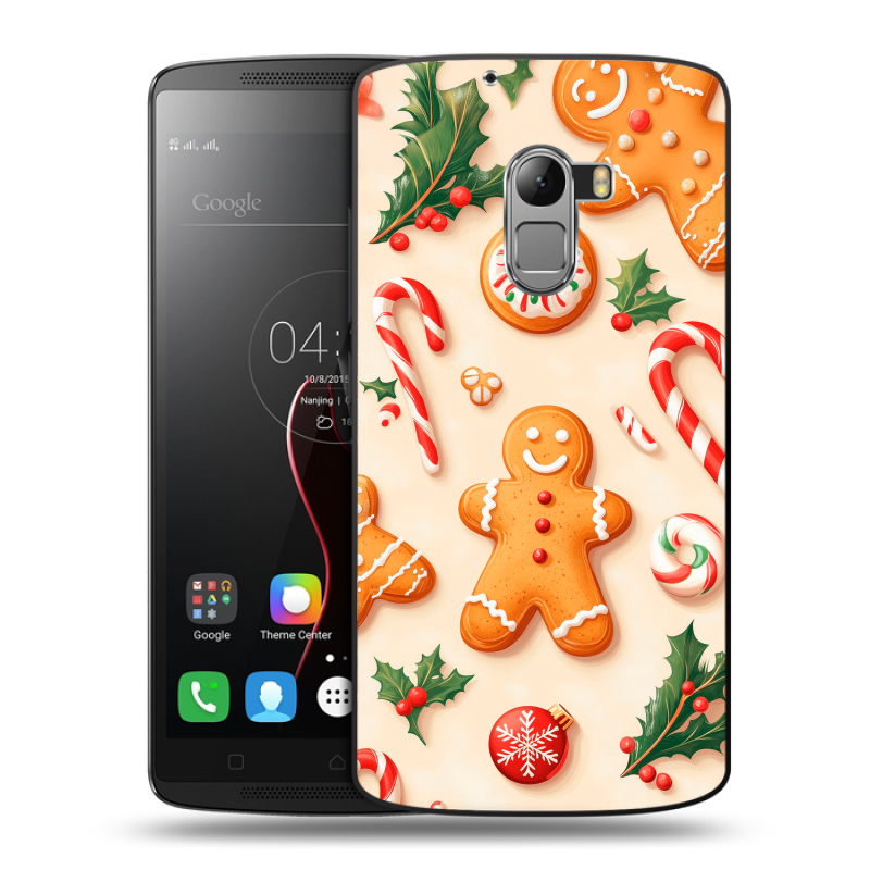 Силиконовый чехол на Lenovo A7010 с принтом Новый год Силиконовый чехол на Lenovo A7010 с принтом Новый год
