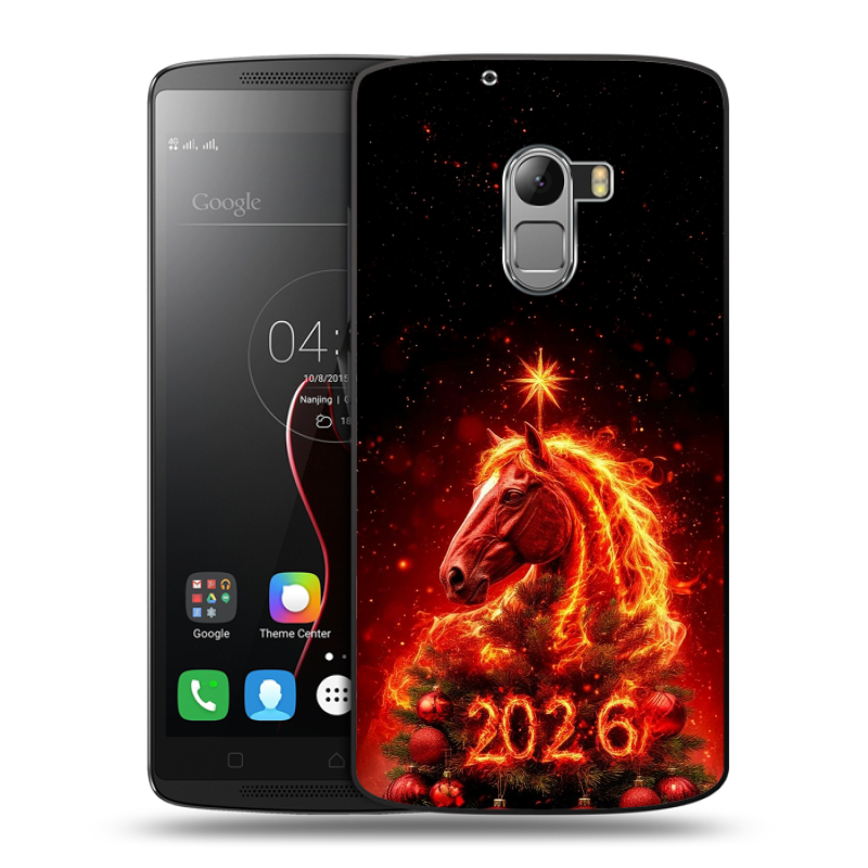 Силиконовый чехол на Lenovo A7010 с принтом Новый год Силиконовый чехол на Lenovo A7010 с принтом Новый год