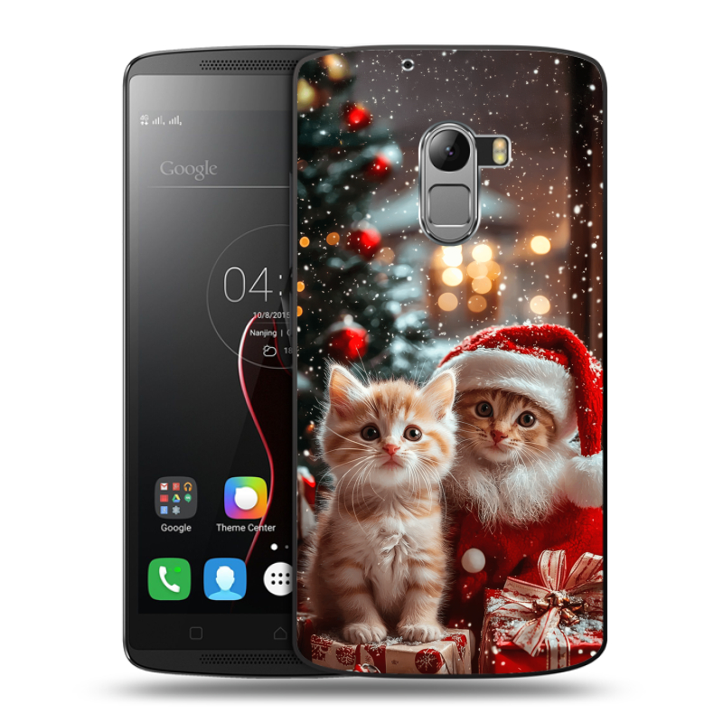 Силиконовый чехол на Lenovo A7010 с принтом Новый год Силиконовый чехол на Lenovo A7010 с принтом Новый год