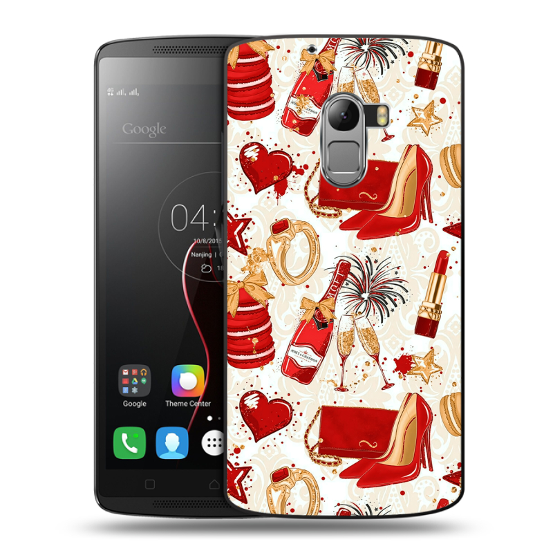 Силиконовый чехол на Lenovo A7010 с принтом Новый год Силиконовый чехол на Lenovo A7010 с принтом Новый год