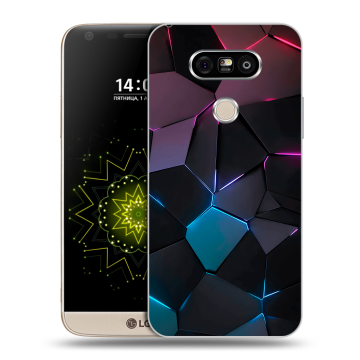 Пластиковый чехол на LG G5 с принтом Геометрия неона Пластиковый чехол на LG G5 с принтом Геометрия неона