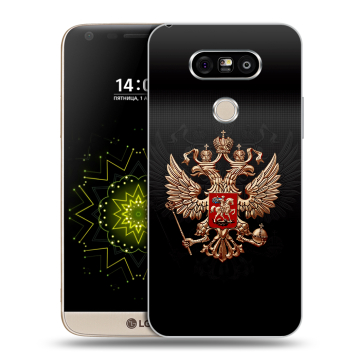 Пластиковый чехол на LG G5 с принтом Герб России Пластиковый чехол на LG G5 с принтом Герб России