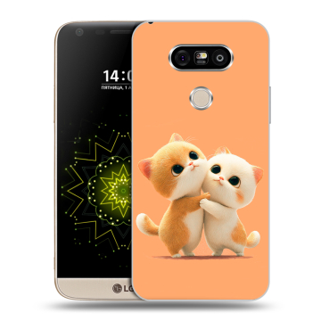 Пластиковый чехол на LG G5 с принтом Милые котики Пластиковый чехол на LG G5 с принтом Милые котики