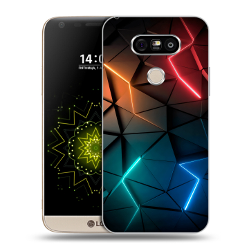 Пластиковый чехол на LG G5 с принтом Абстракция неон Пластиковый чехол на LG G5 с принтом Абстракция неон