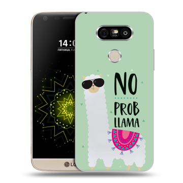 Пластиковый чехол на LG G5 с принтом Лама Пластиковый чехол на LG G5 с принтом Лама