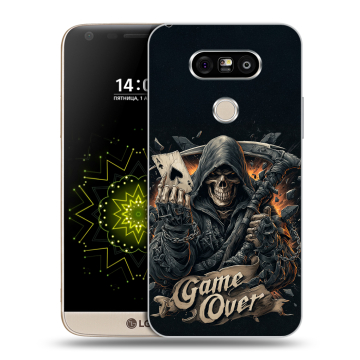 Пластиковый чехол на LG G5 с принтом Скелет карты Пластиковый чехол на LG G5 с принтом Скелет карты