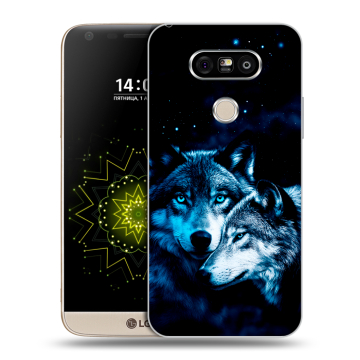 Пластиковый чехол на LG G5 с принтом Волки Пластиковый чехол на LG G5 с принтом Волки