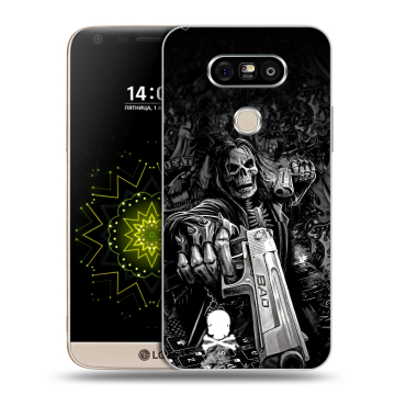 Пластиковый чехол на LG G5 с принтом Скелет Пластиковый чехол на LG G5 с принтом Скелет
