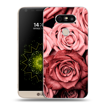 Пластиковый чехол на LG G5 с принтом Цветы розы Пластиковый чехол на LG G5 с принтом Цветы розы