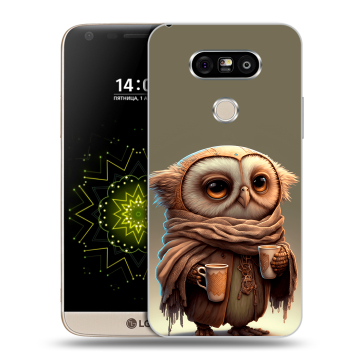 Пластиковый чехол на LG G5 с принтом Сова Пластиковый чехол на LG G5 с принтом Сова