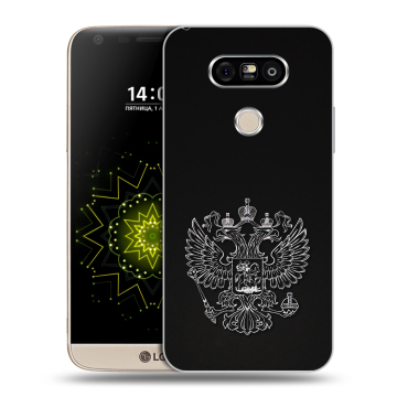 Пластиковый чехол на LG G5 с принтом Герб России Пластиковый чехол на LG G5 с принтом Герб России