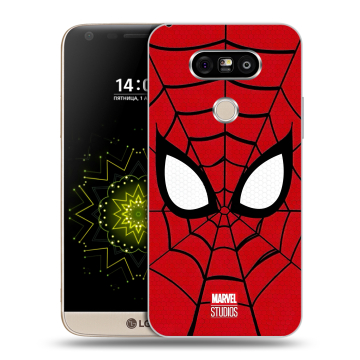 Пластиковый чехол на LG G5 с принтом человек паук spiderman Пластиковый чехол на LG G5 с принтом человек паук spiderman