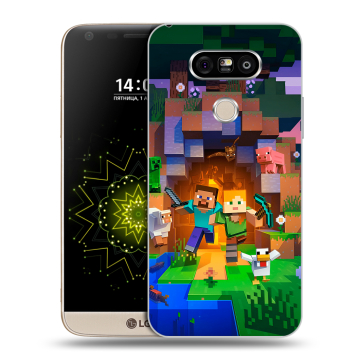 Пластиковый чехол на LG G5 с принтом Майнкрафт Minecraft Пластиковый чехол на LG G5 с принтом Майнкрафт Minecraft