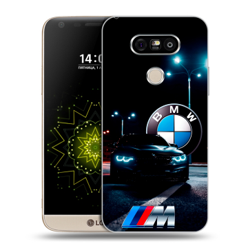 Пластиковый чехол на LG G5 с принтом БМВ BMW Пластиковый чехол на LG G5 с принтом БМВ BMW