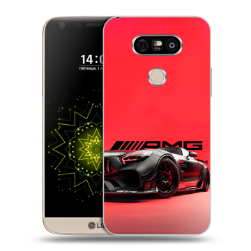 Пластиковый чехол на LG G5 с принтом Мерседес Mercedes AMG Пластиковый чехол на LG G5 с принтом Мерседес Mercedes AMG