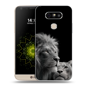 Пластиковый чехол на LG G5 с принтом Лев кошки Пластиковый чехол на LG G5 с принтом Лев кошки
