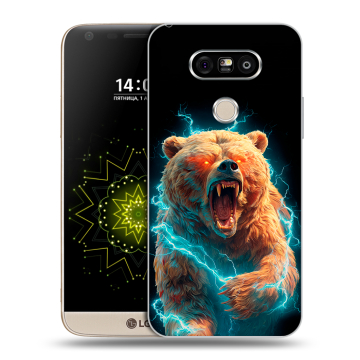 Пластиковый чехол на LG G5 с принтом Медведь Пластиковый чехол на LG G5 с принтом Медведь