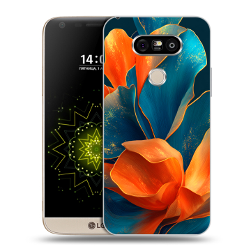 Пластиковый чехол на LG G5 с принтом Цветы Пластиковый чехол на LG G5 с принтом Цветы