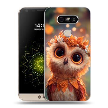 Пластиковый чехол на LG G5 с принтом Милая сова Пластиковый чехол на LG G5 с принтом Милая сова