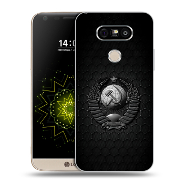 Пластиковый чехол на LG G5 с принтом Герб Флаг СССР Пластиковый чехол на LG G5 с принтом Герб Флаг СССР