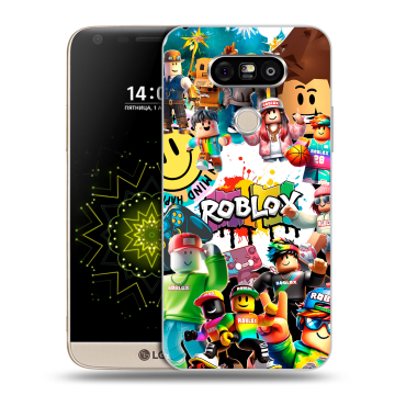 Пластиковый чехол на LG G5 с принтом Roblox Роблокс Пластиковый чехол на LG G5 с принтом Roblox Роблокс
