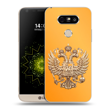 Пластиковый чехол на LG G5 с принтом Герб Флаг России Пластиковый чехол на LG G5 с принтом Герб Флаг России