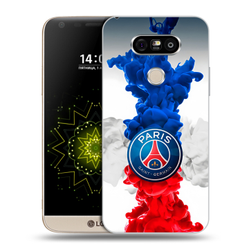 Пластиковый чехол на LG G5 с принтом PSG ПСЖ Пластиковый чехол на LG G5 с принтом PSG ПСЖ