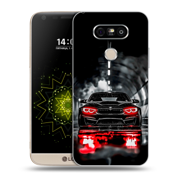 Пластиковый чехол на LG G5 с принтом BMW БМВ Пластиковый чехол на LG G5 с принтом BMW БМВ