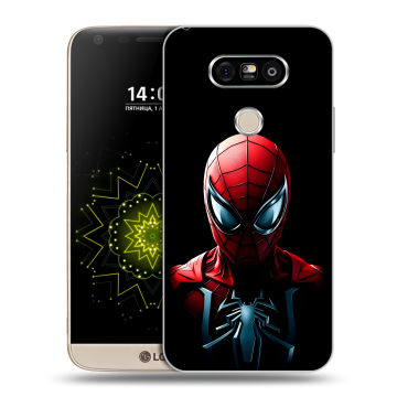 Пластиковый чехол на LG G5 с принтом Spiderman Человек паук Пластиковый чехол на LG G5 с принтом Spiderman Человек паук