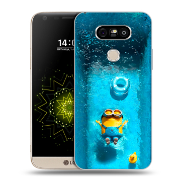 Пластиковый чехол на LG G5 с принтом Миньоны Пластиковый чехол на LG G5 с принтом Миньоны