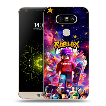 Пластиковый чехол на LG G5 с принтом Roblox Роблокс Пластиковый чехол на LG G5 с принтом Roblox Роблокс
