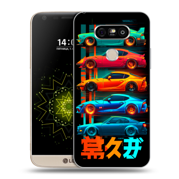 Пластиковый чехол на LG G5 с принтом машины тачки Пластиковый чехол на LG G5 с принтом машины тачки