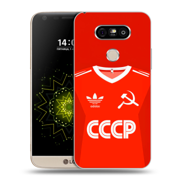 Пластиковый чехол на LG G5 с принтом Флаг Герб СССР Пластиковый чехол на LG G5 с принтом Флаг Герб СССР