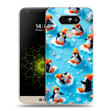 Пластиковый чехол на LG G5 с принтом Новый год Пластиковый чехол на LG G5 с принтом Новый год